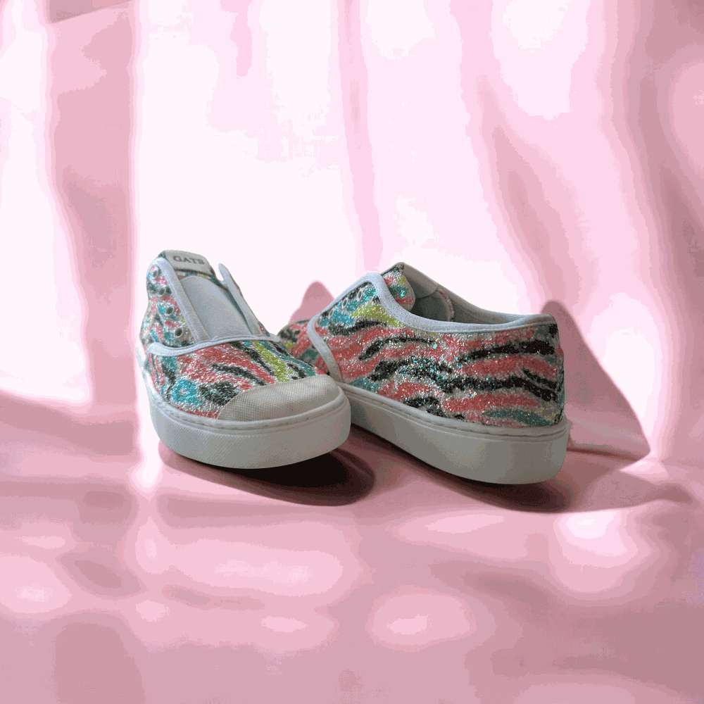 Tênis Canva Galáctica Zebra Infantil Gats