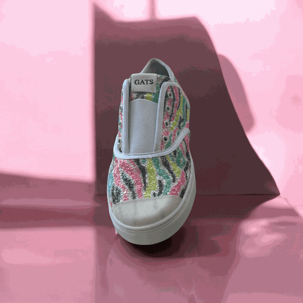 Tênis Canva Galáctica Zebra Infantil Gats