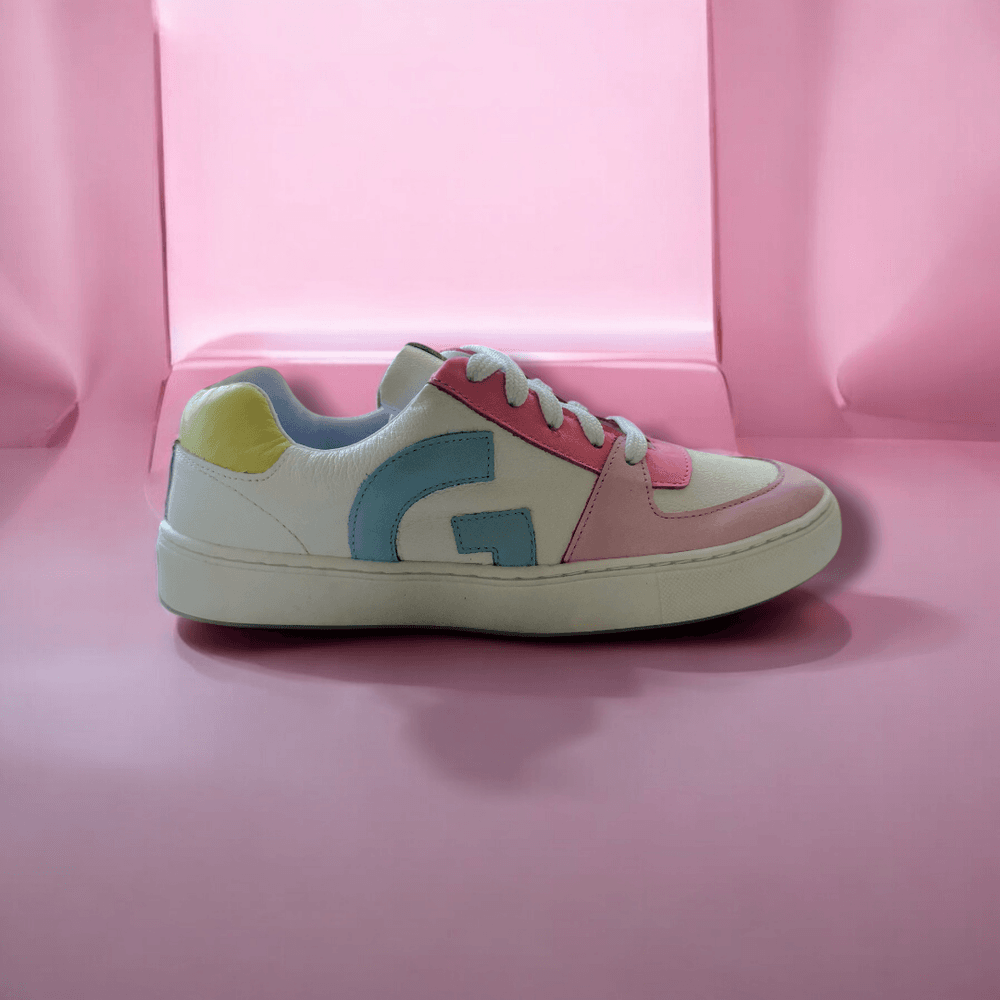 Tênis Cano Baixo Baby Branco Rosa Infantil Gats