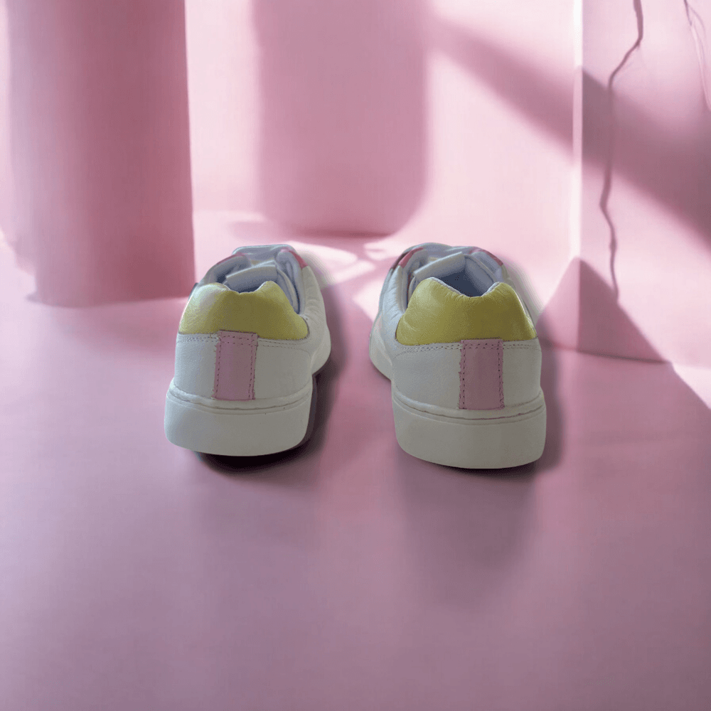Tênis Cano Baixo Baby Branco Rosa Infantil Gats
