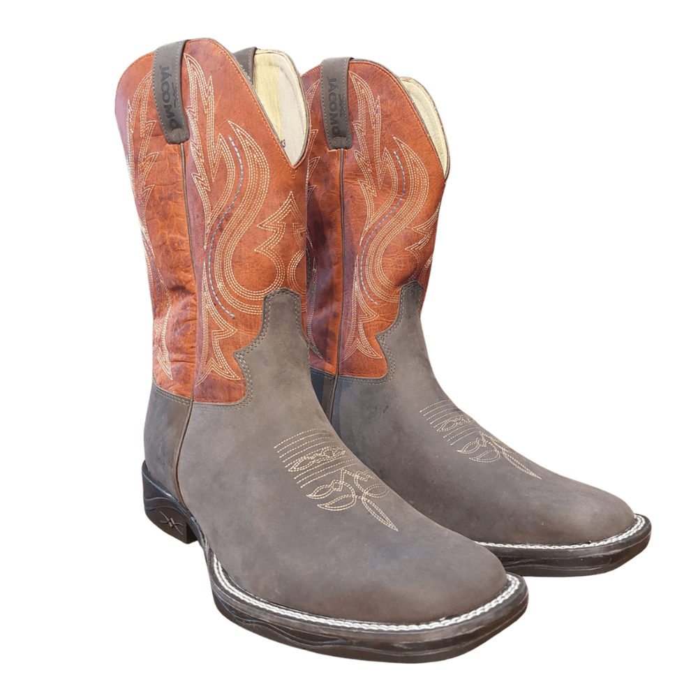 BOTA JACOMO 3161 FXD MAMUTE OIL DARK BROWN/FOSSIL VERMELHO