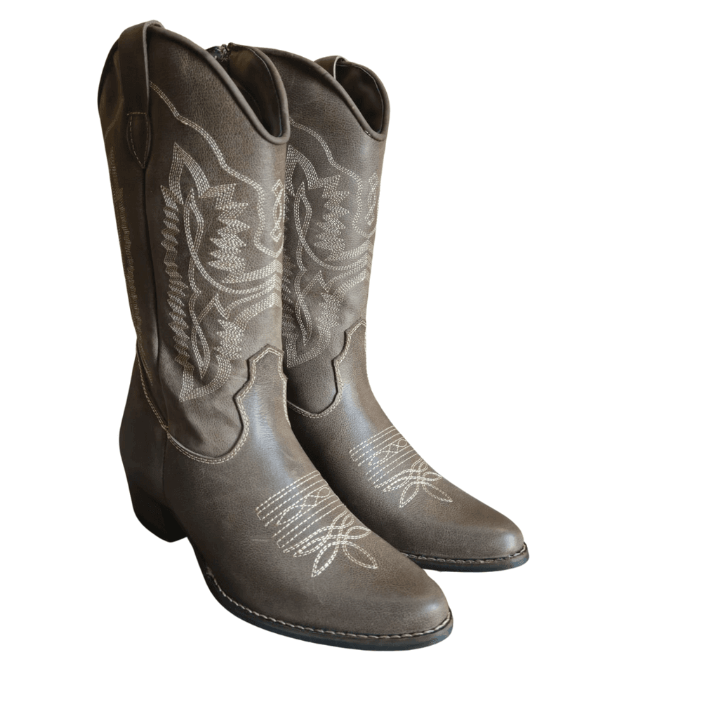 BOTA VILELA FEM. 6005 BICO FINO MUSTANG CAFÉ