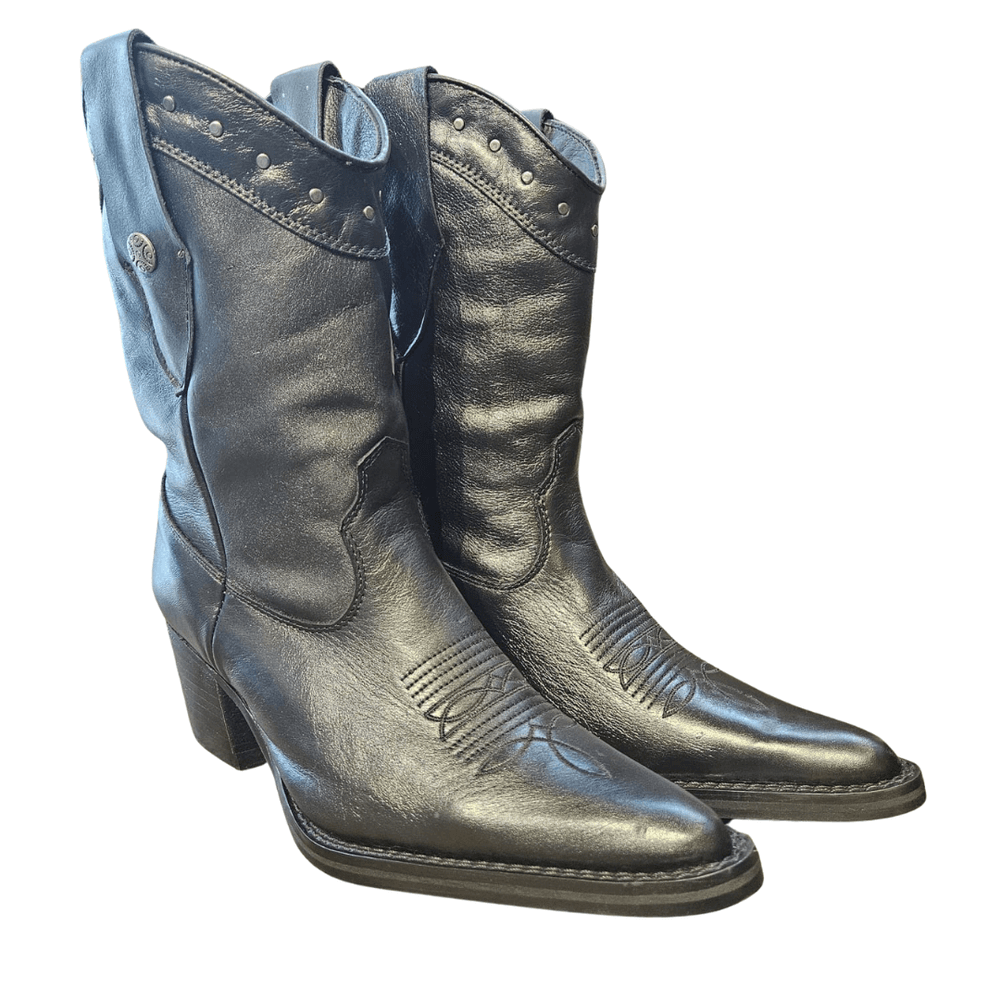 BOTA VILELA FEM. BICO FINO PRETO