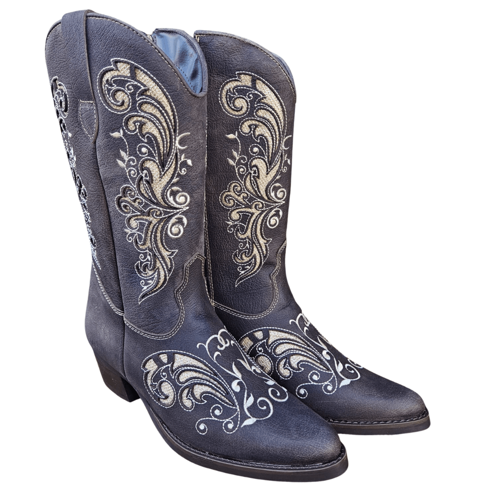 BOTA VILELA 6017 FEM. BICO FINO BUFALO CAFÉ