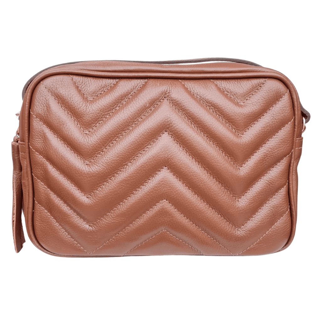 bolsa em couro caramelo