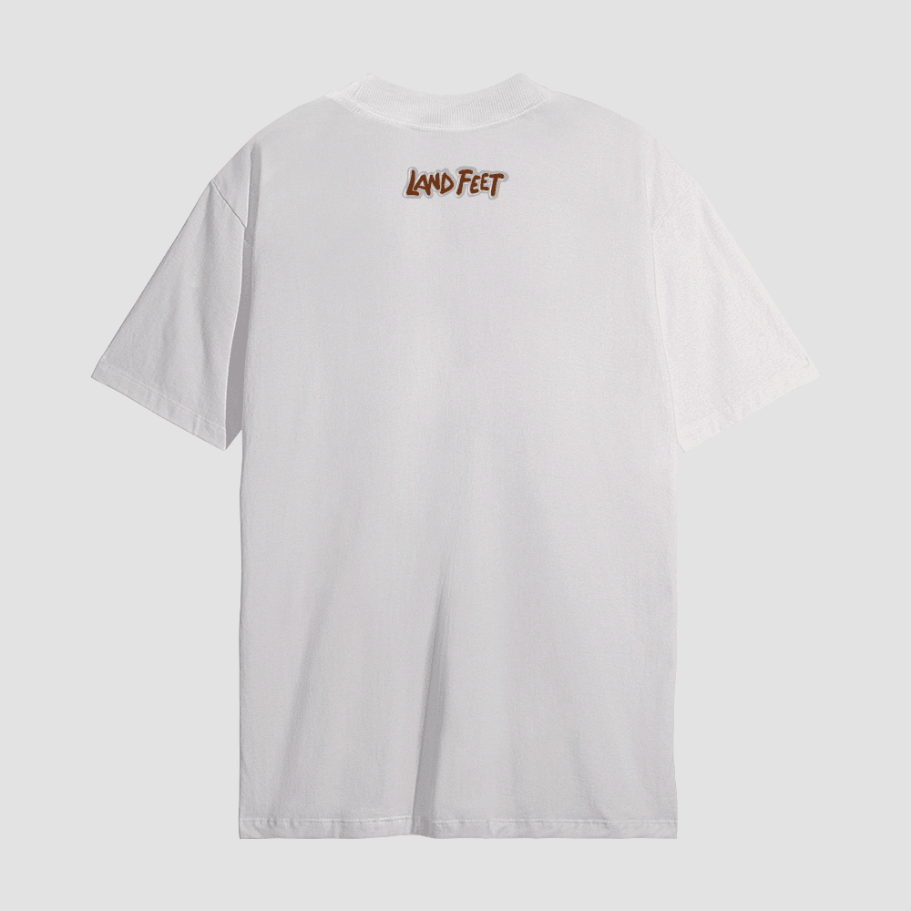 Camiseta Estampada Landfeet Tema Caramujo Fun Off White