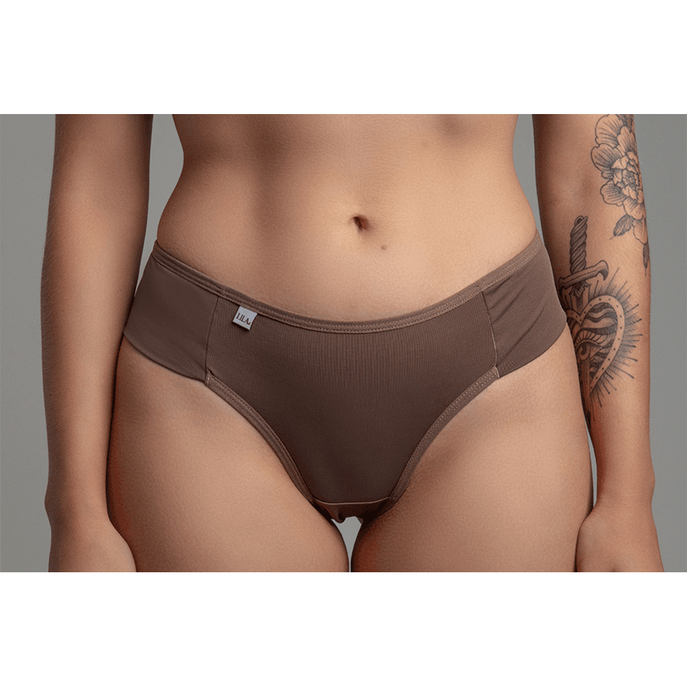 Fio Duplo Microfibra 0987 - CASTANHO - LILA LINGERIE