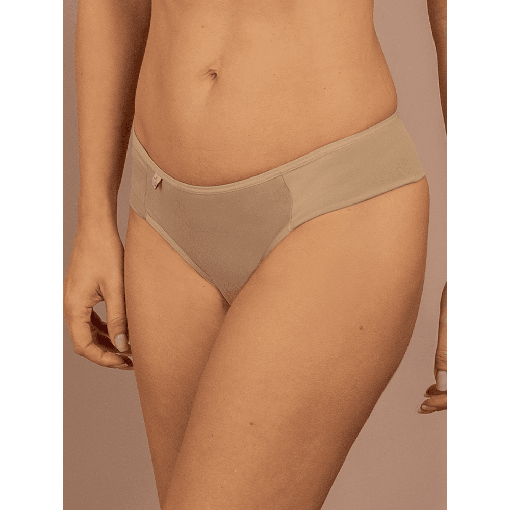 Calcinha Microfibra Lateral Tecido Duplo 0989 - CHOCOLATE - LILA LINGERIE