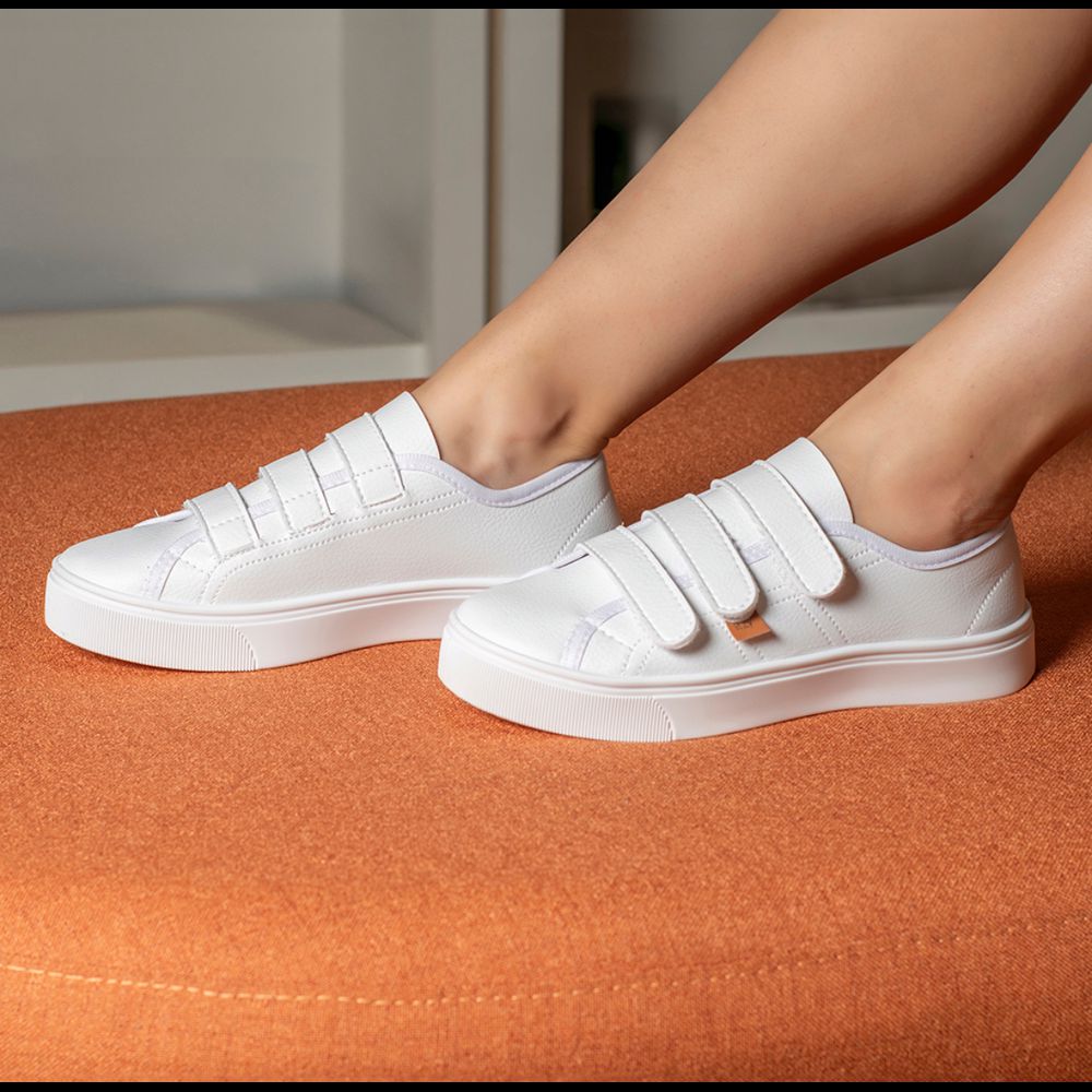 Tênis Velcro Cloe Branco - Loja Gabriela Ribeiro