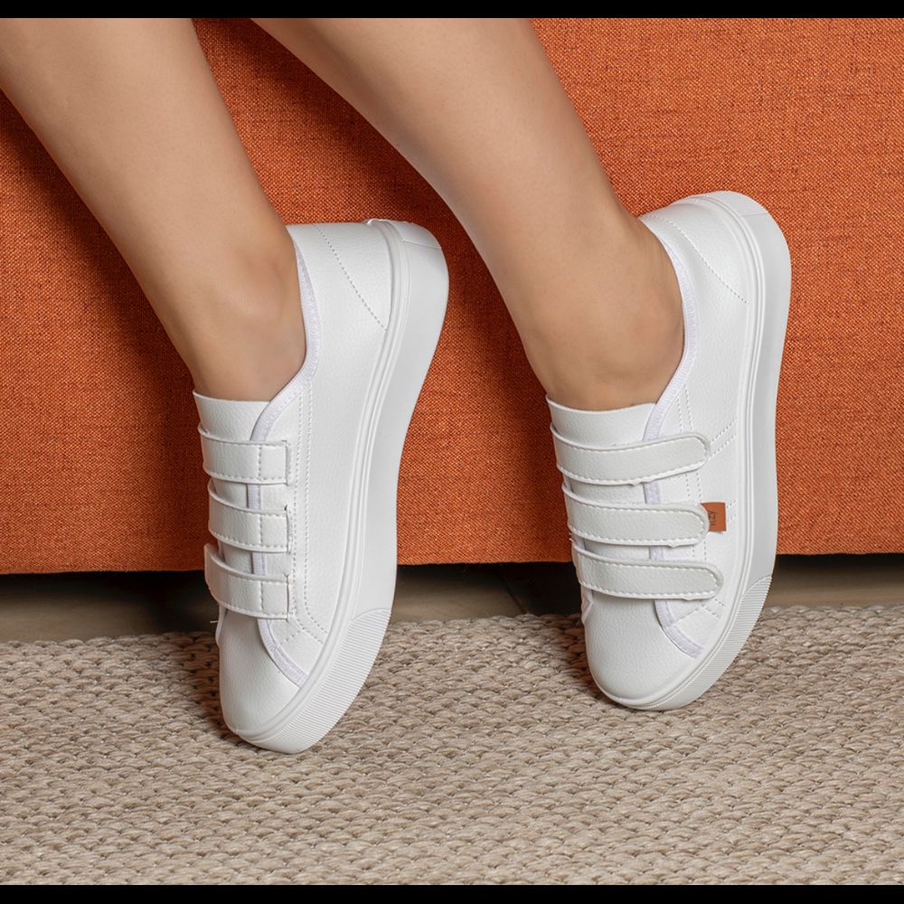 Tênis Velcro Cloe Branco