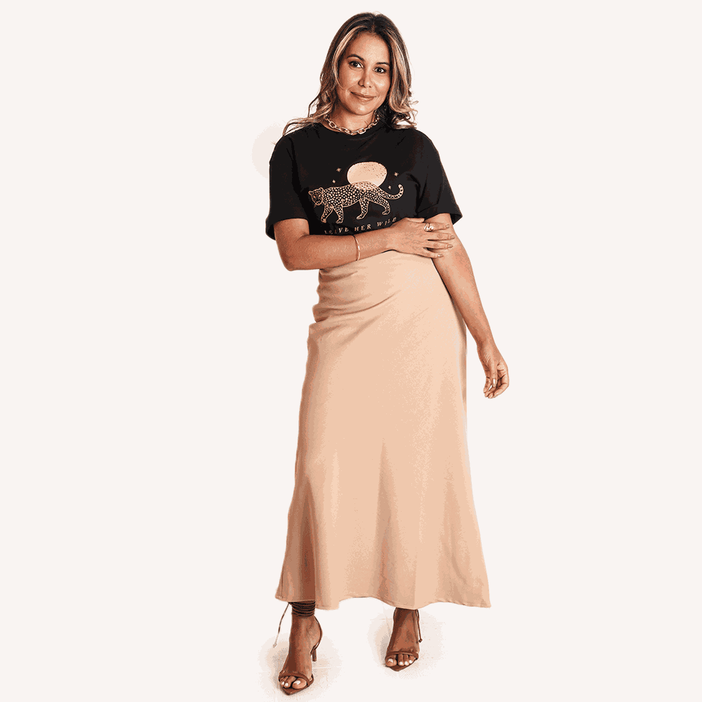 Saia Longa Meg Capuccino