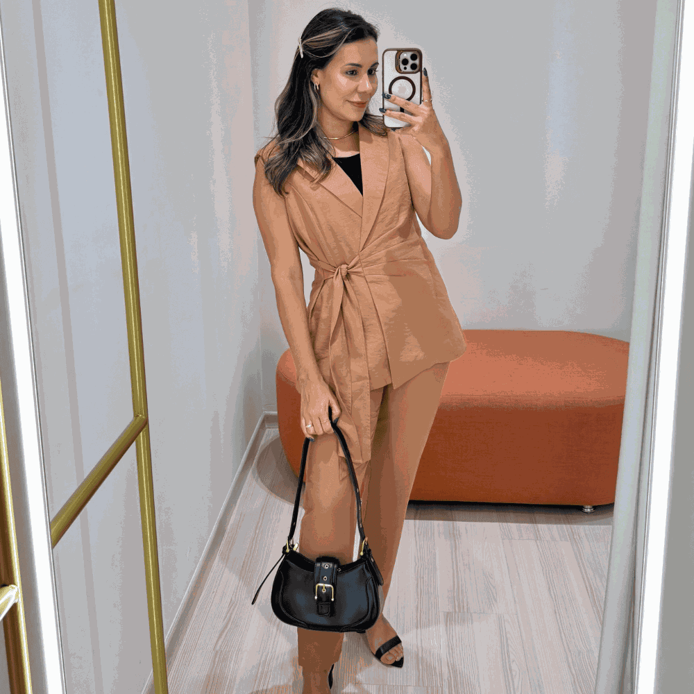 Conjunto Luz Marrom - Loja Gabriela Ribeiro