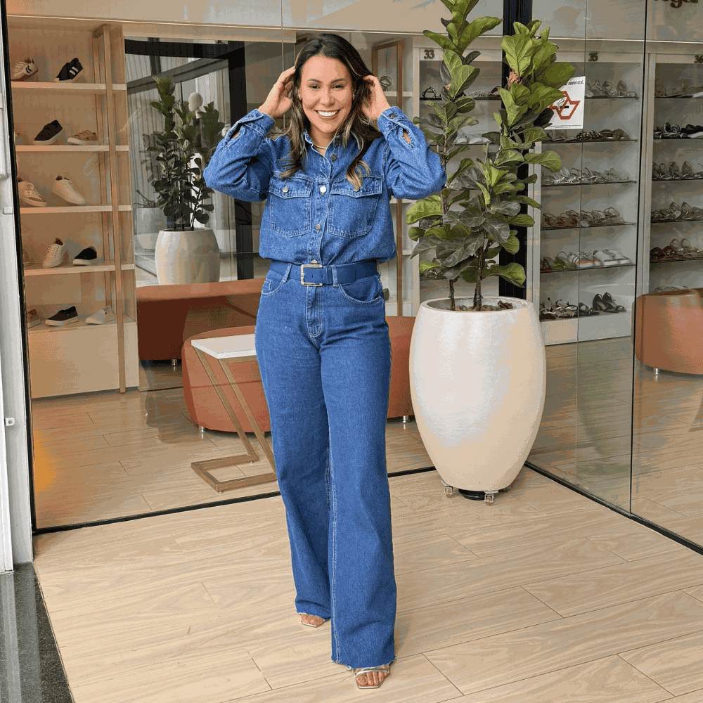 Camisa Núba Jeans - Loja Gabriela Ribeiro