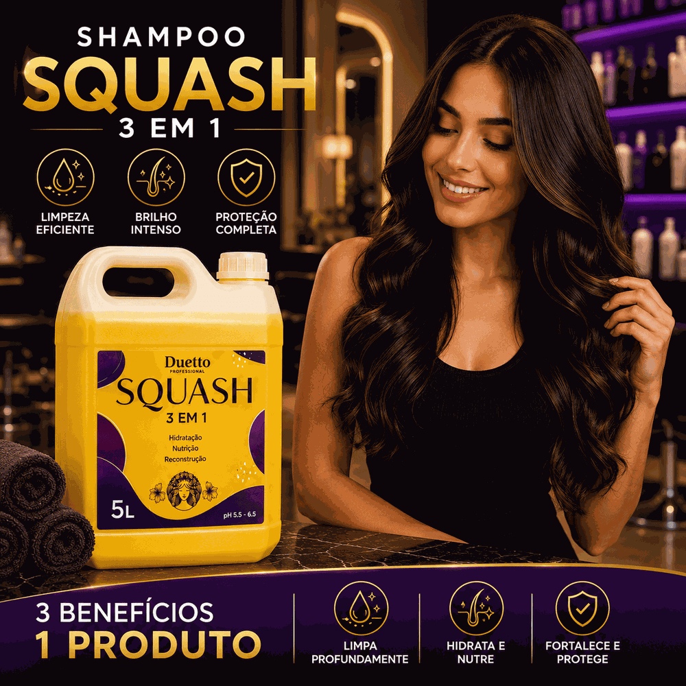 Shampoo Galão Squash Duetto Professional 5L