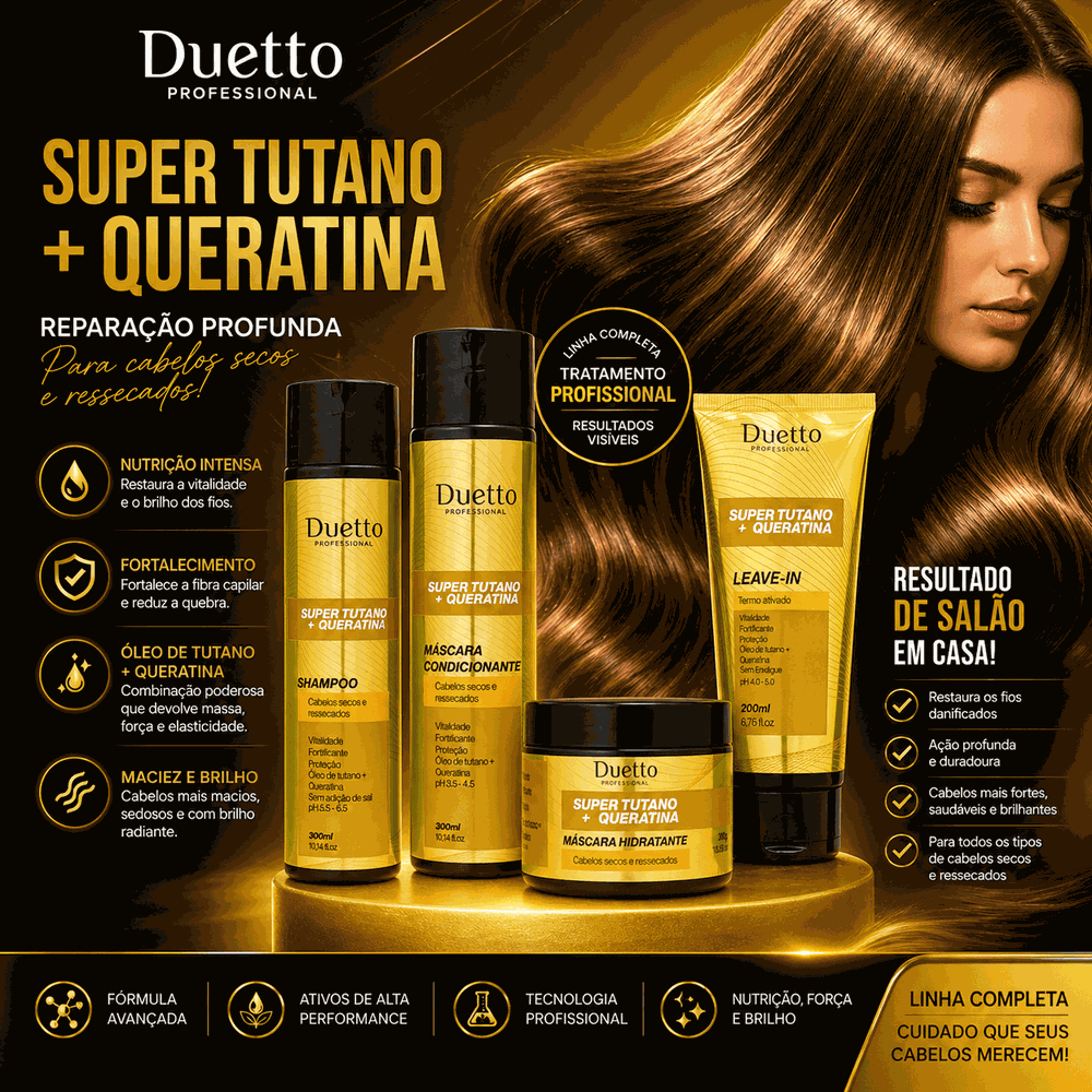 Kit Super Tutano + Queratina Duetto 280g