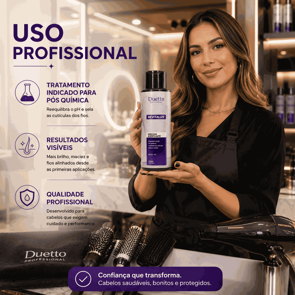 Máscara Acidificante Revitalize Duetto Professional 500ml
