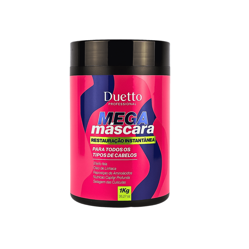 Mascara de Hidratação Mega Máscara Instantânea Restauração Duetto Profissional 1kg
