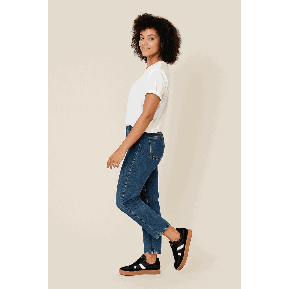 Tênis Casual Feminino Atlanta Preto com detalhes Branco 