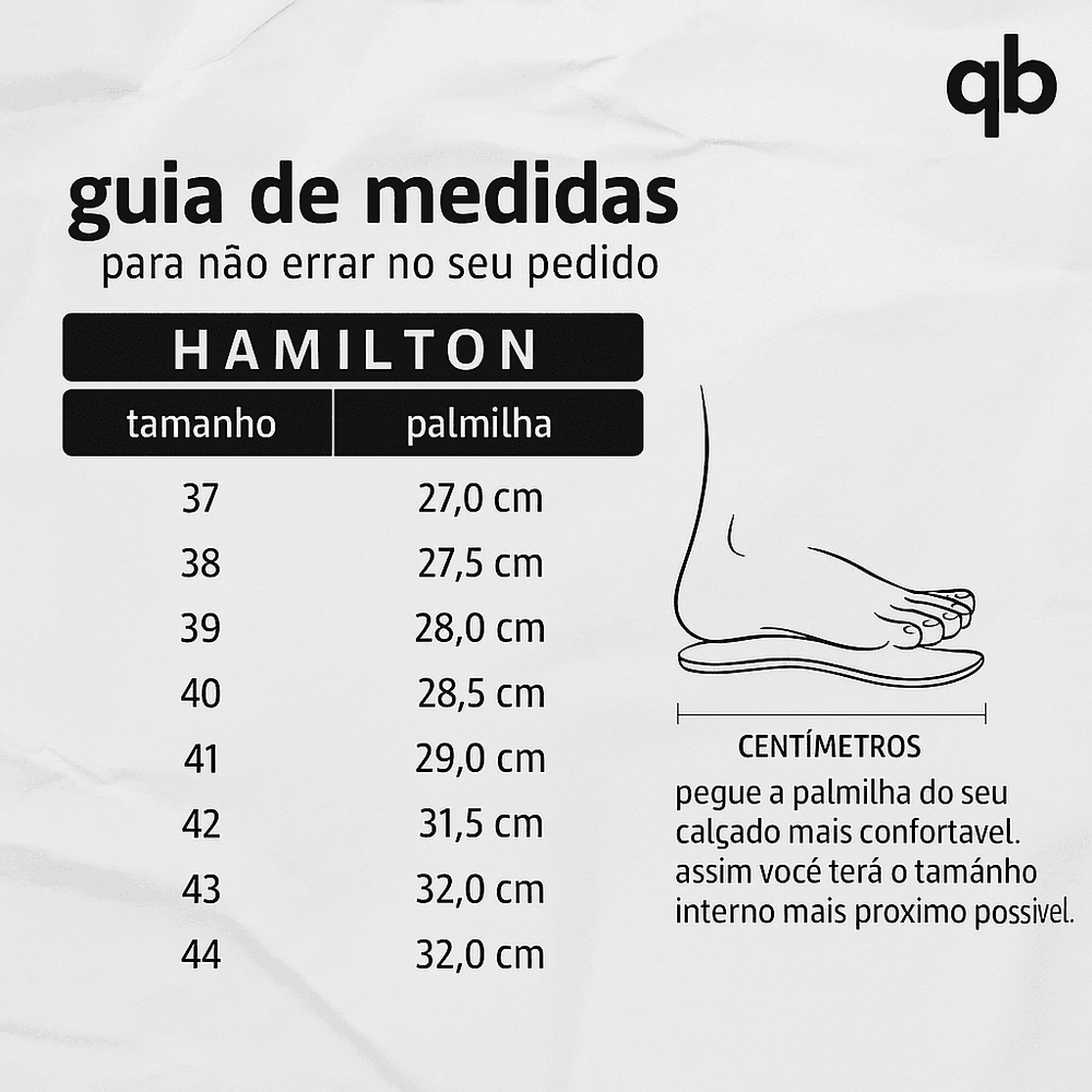 Tênis Masculino Hamilton Preto / Branco