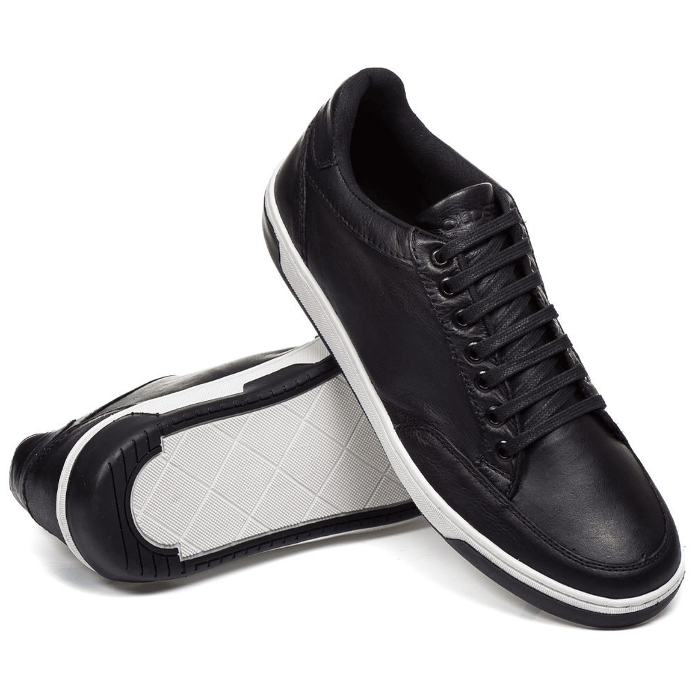 Tenis Quebec Miami Preto em Couro