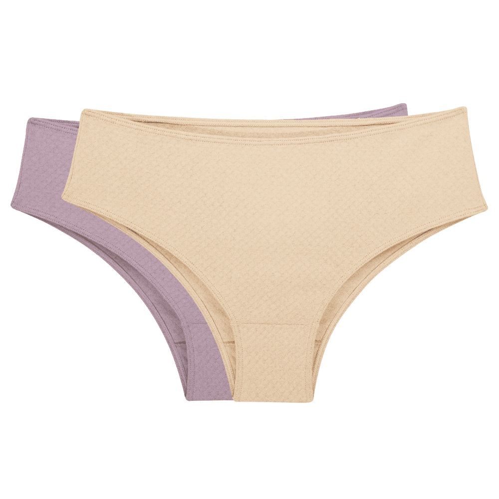 Kit Calcinha Basic 100% AlgodÃo Nude/rosa Retro