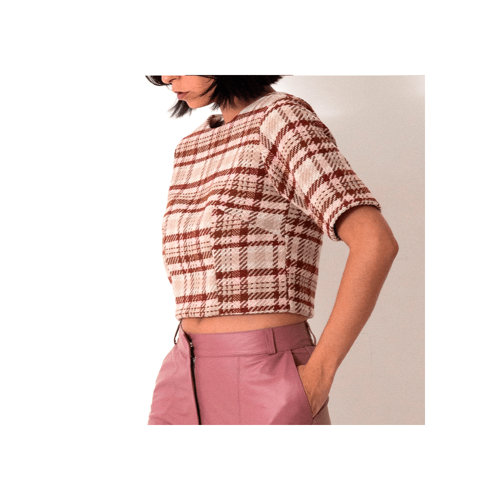 Cropped Mila - Lã Xadez - MATIBRAND