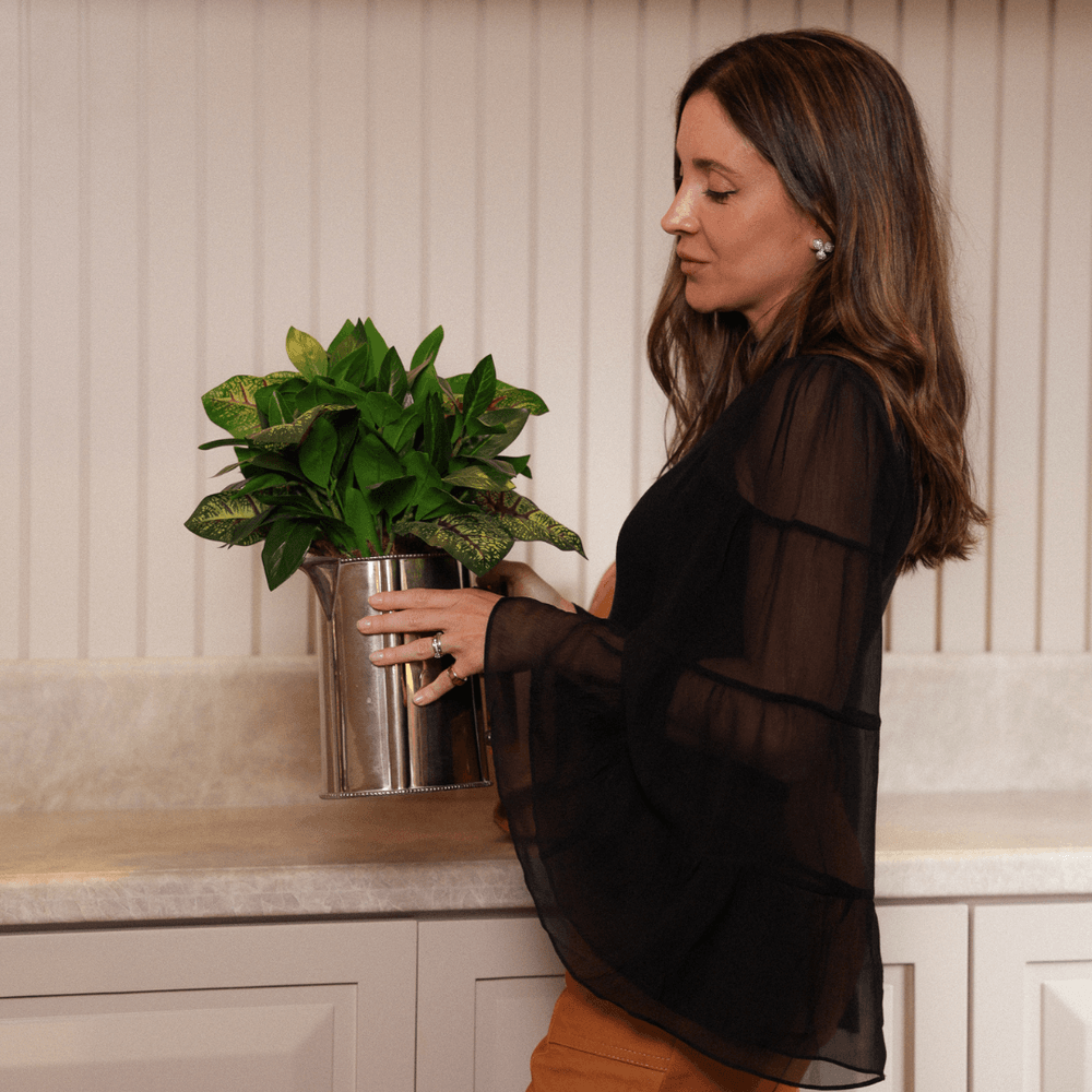 Blusa Ana -seda pura preto - MATIBRAND