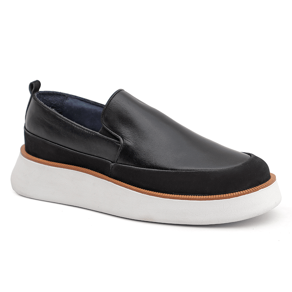7706 Comfort Nobuck Preto/Preto Alaska Gelo - Private Label