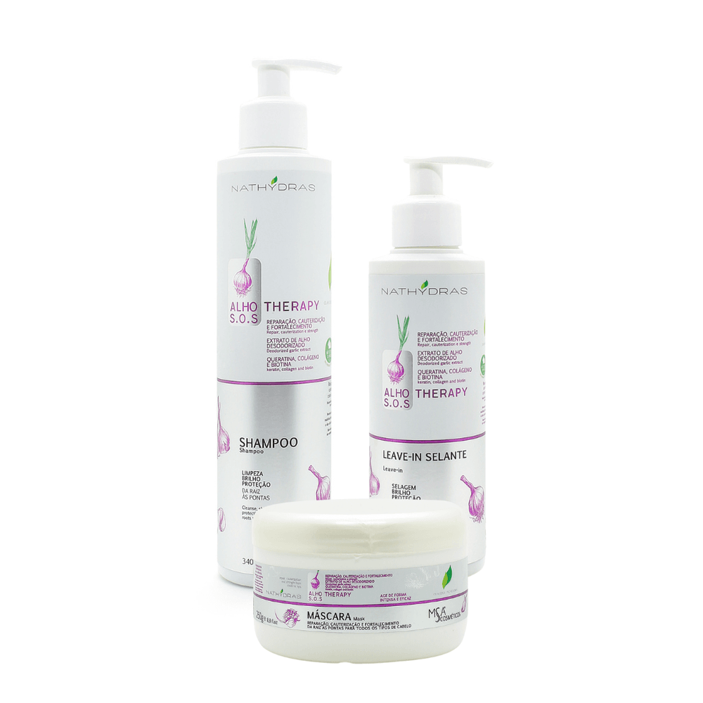 Kit 3 itens - Alho S.O.S - MSA COSMÉTICOS