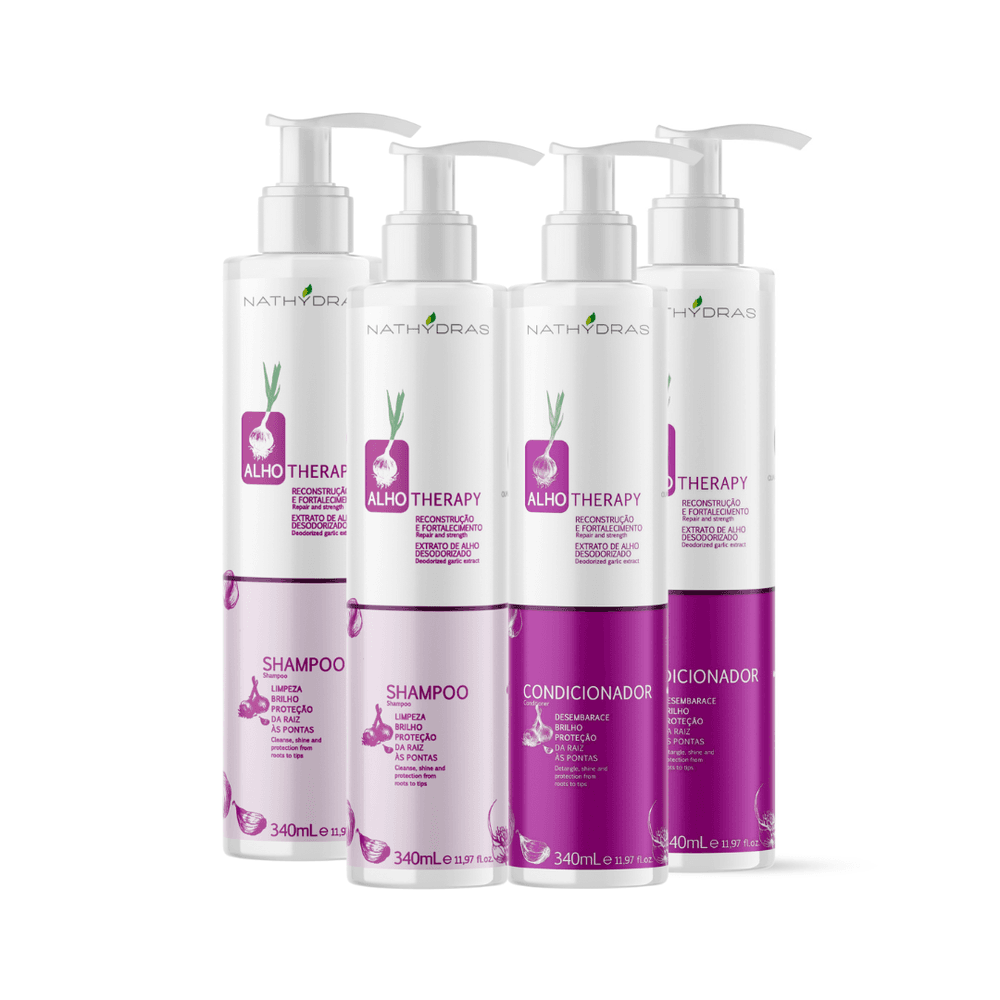 Kit Shampoo e Condicionador Alho - MSA COSMÉTICOS