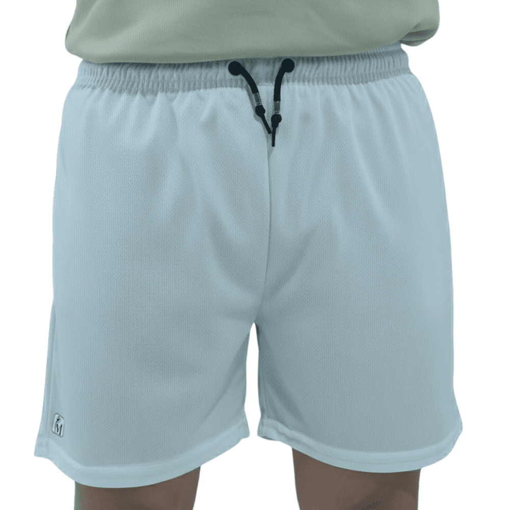 Short Branco DryFit Performance 2-em-1 com Bolso d... - MUNDO IMPAR