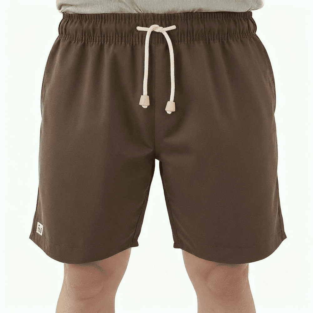 Bermuda Marrom de Linho Estruturado - 0902100001 - MUNDO IMPAR