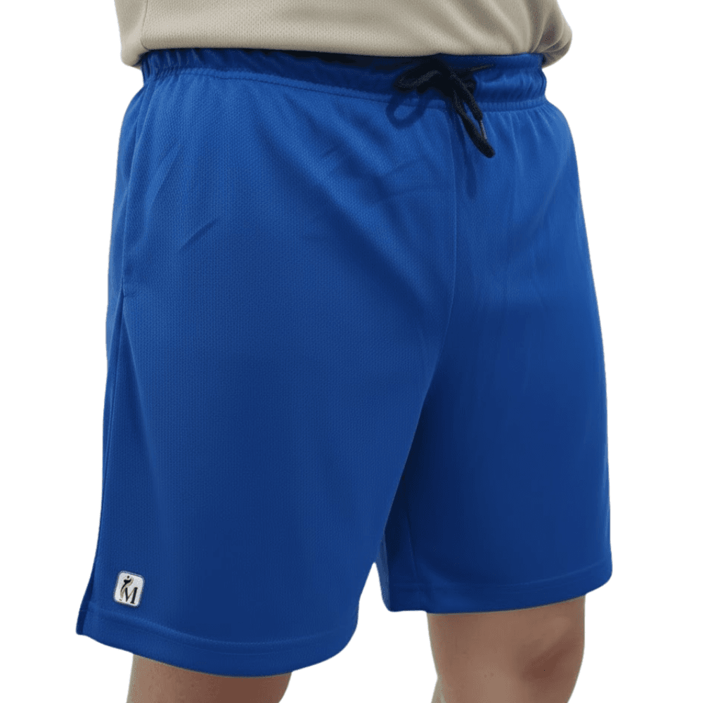 Short Azul Royal DryFit Performance 2-em-1 com Bol... - MUNDO IMPAR
