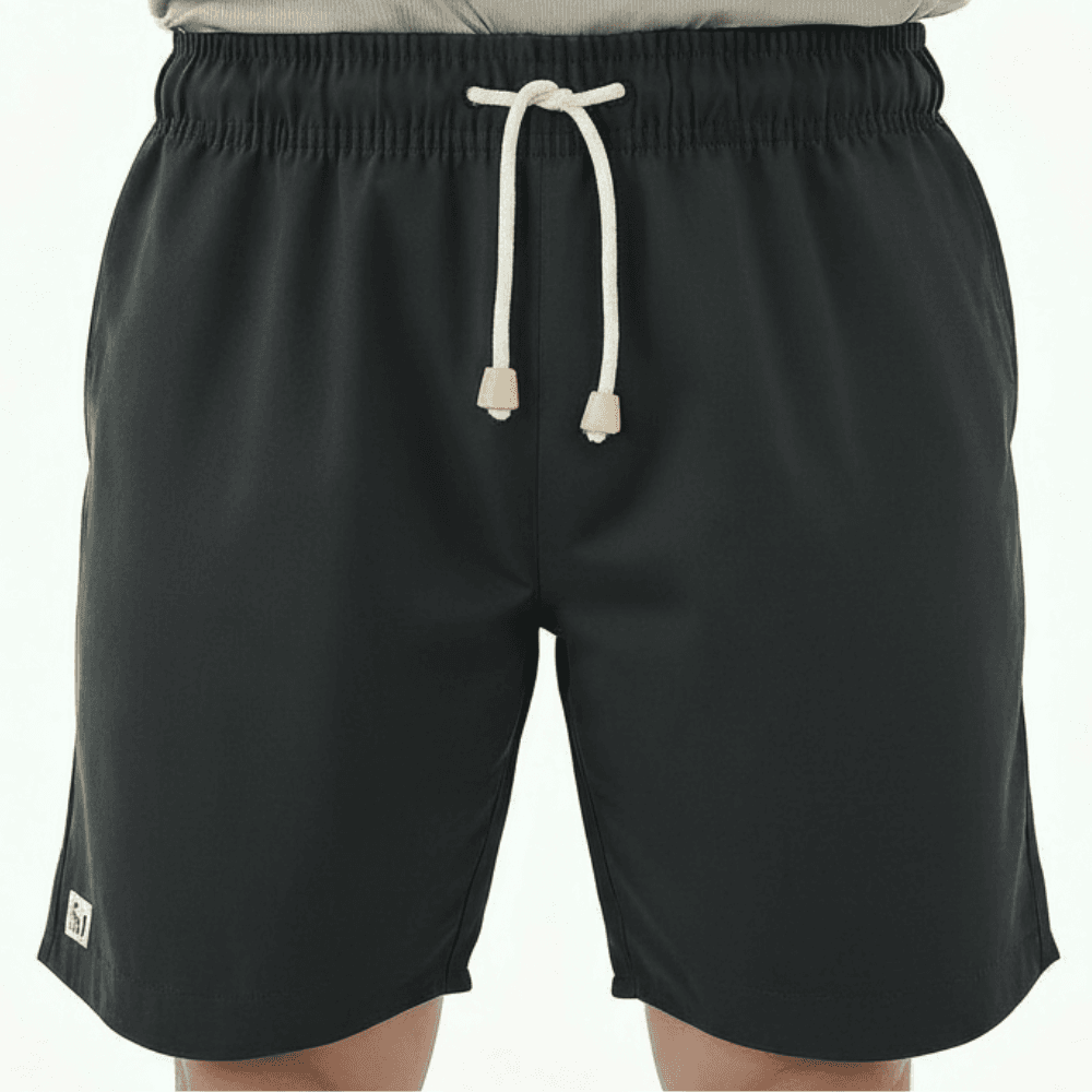 Bermuda Preta de Linho Estruturado - 0904100001 - MUNDO IMPAR