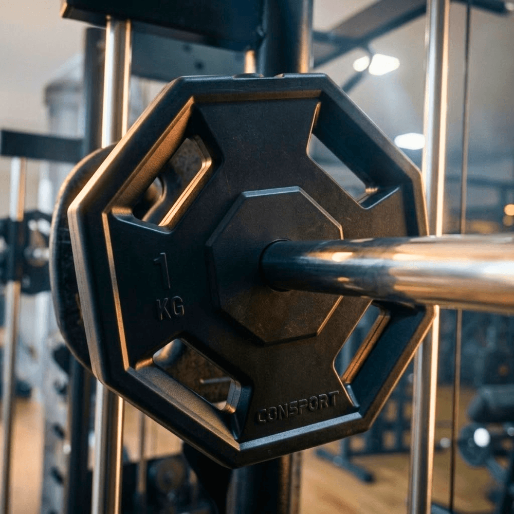 20 Anilhas 1kg Consport Revestida em ABS Peso Academia Treino Musculação
