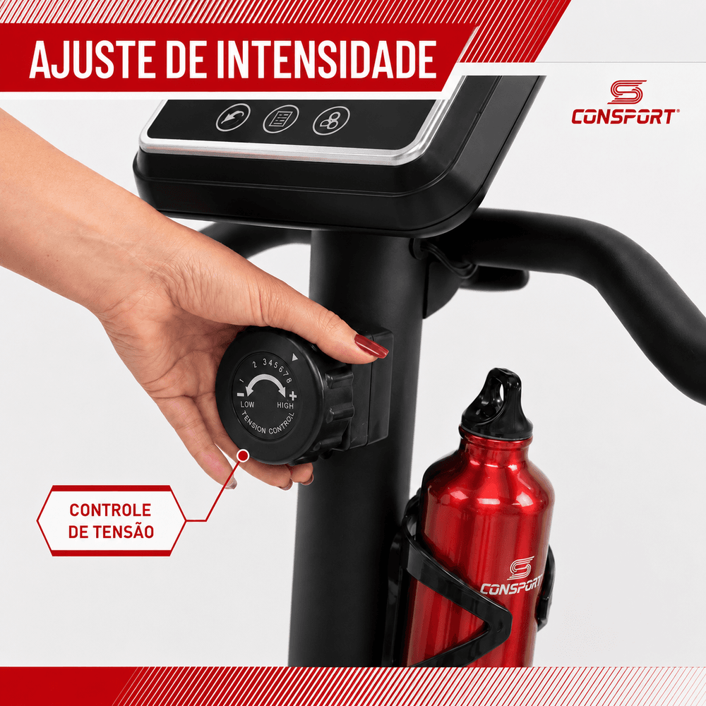 Bicicleta Vertical V-2000 Resistência Magnética Consport