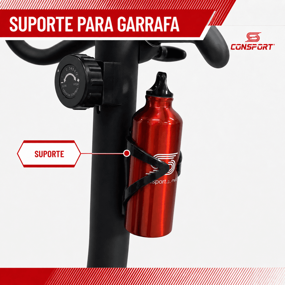 Bicicleta Vertical V-2000 Resistência Magnética Consport