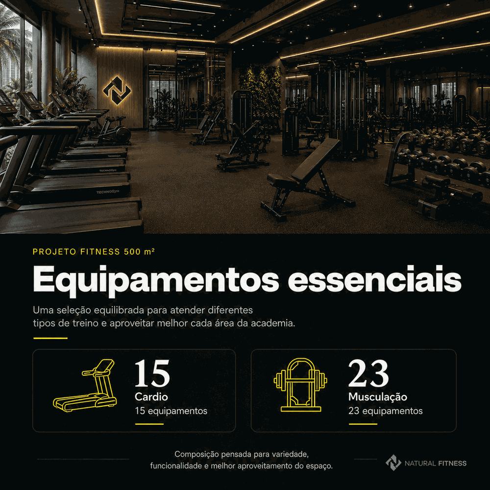 Montar Academia de 500 m² | Projeto Fitness