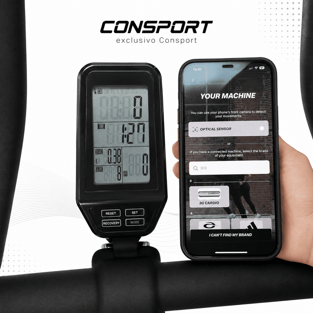 Bicicleta Spinning Sp-500 Prime Connect Bluetooth Roda Inércia 22kg Consport
