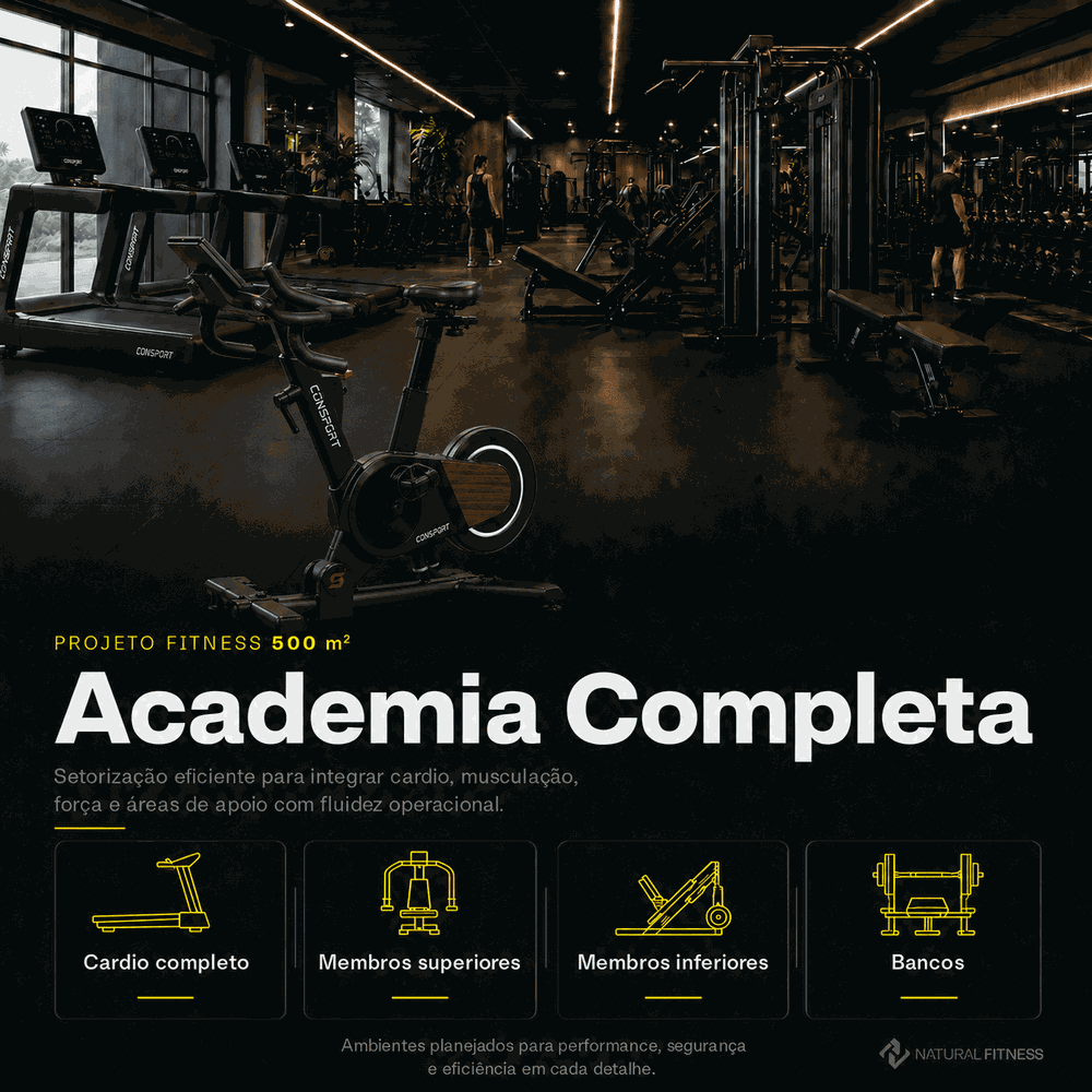 Montar Academia de 800 m² | Projeto Fitness