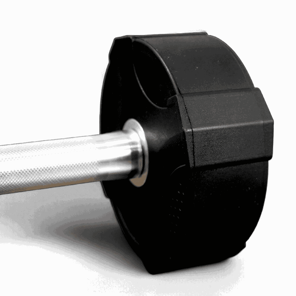 Kit Dumbbell P.U com Pegada em Aço Revestido com Cromo Recartilhado 12,5 Kg à 30 Kg - Consport com Suporte