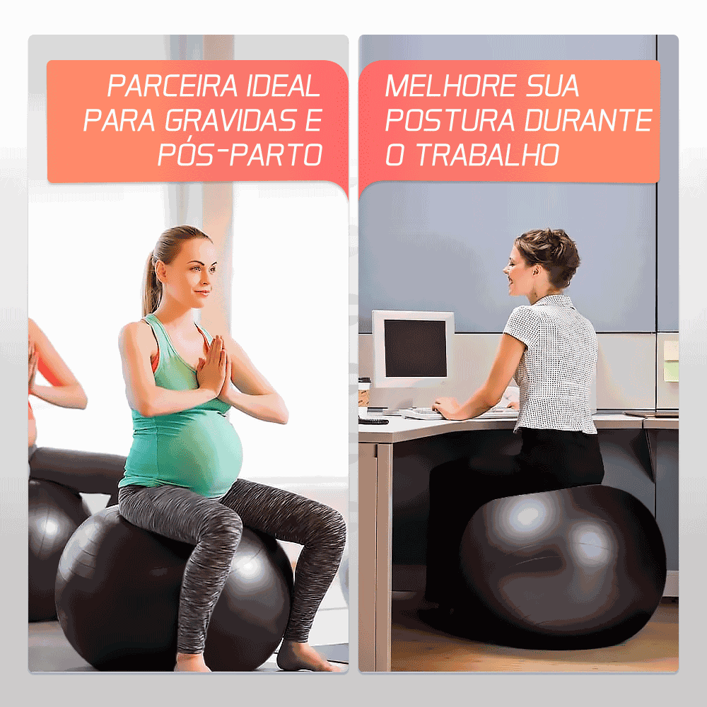 Bola Suíça para Pilates e Ginástica - 75cm 
