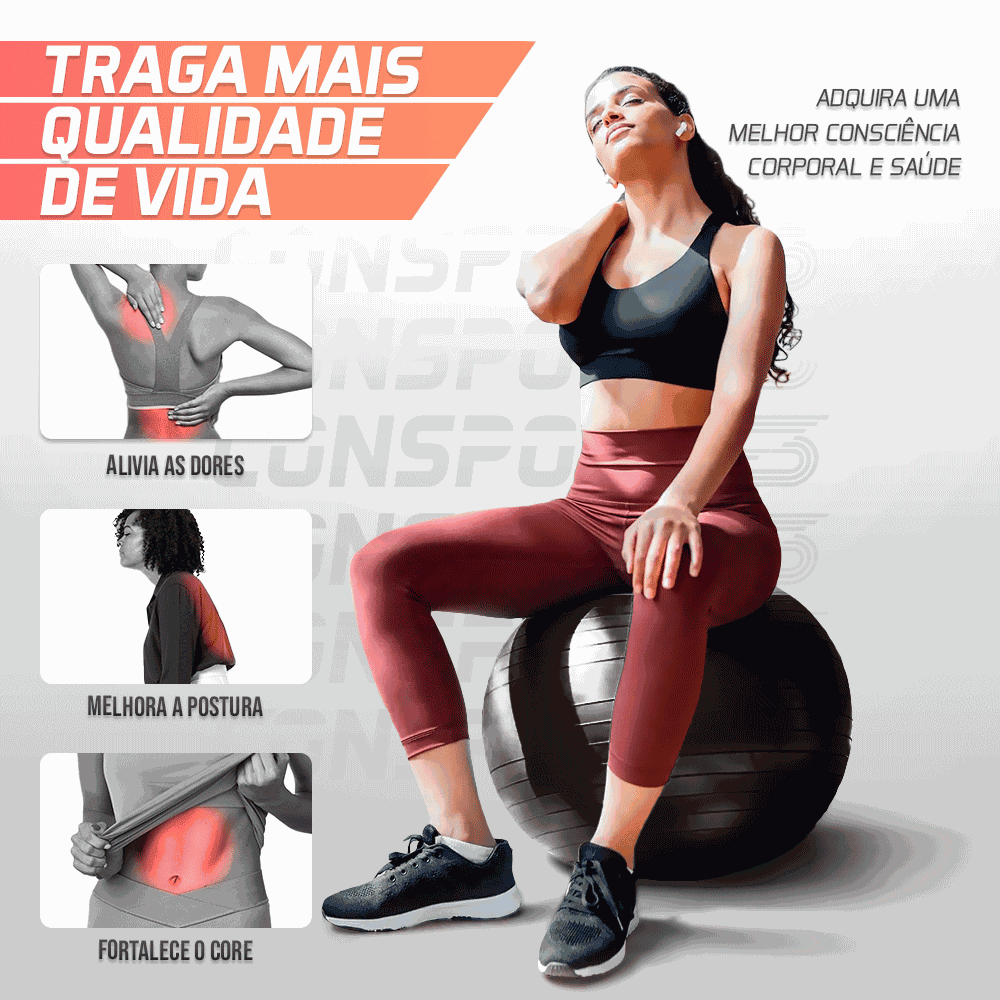 Bola Suíça para Pilates e Ginástica - 75cm 