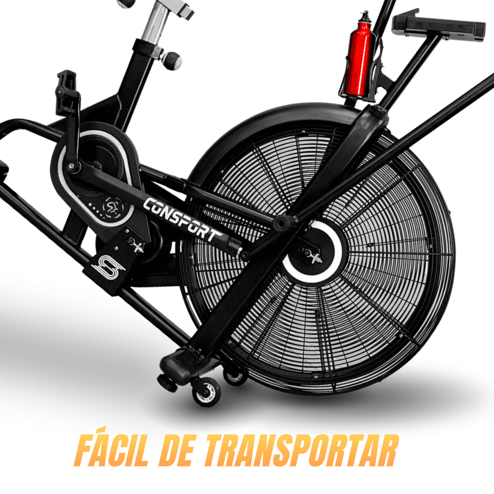 Air Bike Profissional Consport – Bicicleta Ergométrica de Alta Resistência para Academia