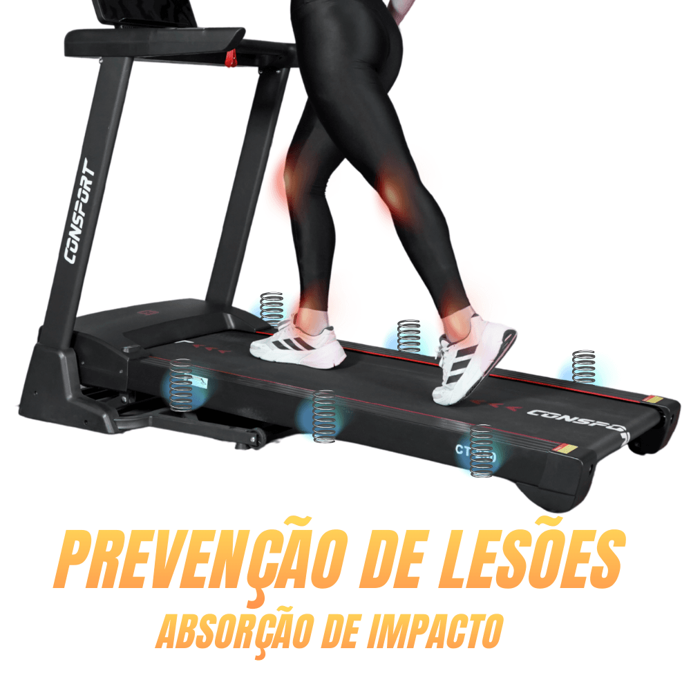 Esteira Ct-250 Semiprofissonal Connect Bluetooth Inclinação Automática Consport