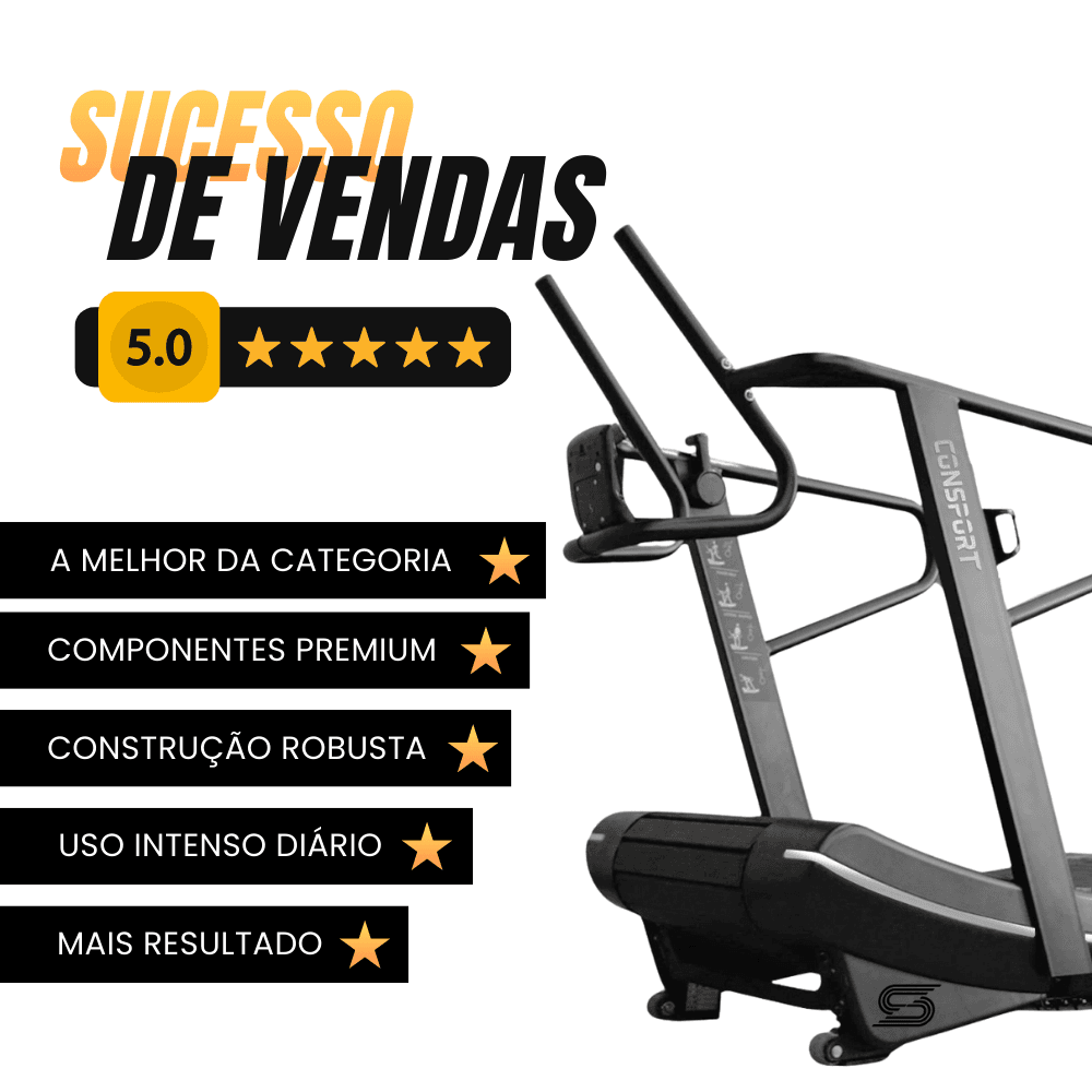 Esteira Curva para Academia Profissional Consport – Treino Intenso