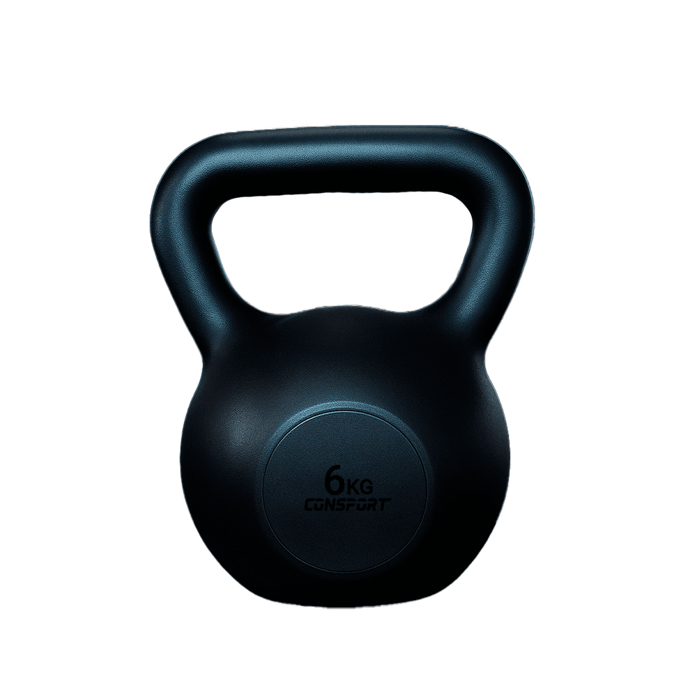 Kettlebell 6kg Revestido em ABS Alça Ergonômica | Consport