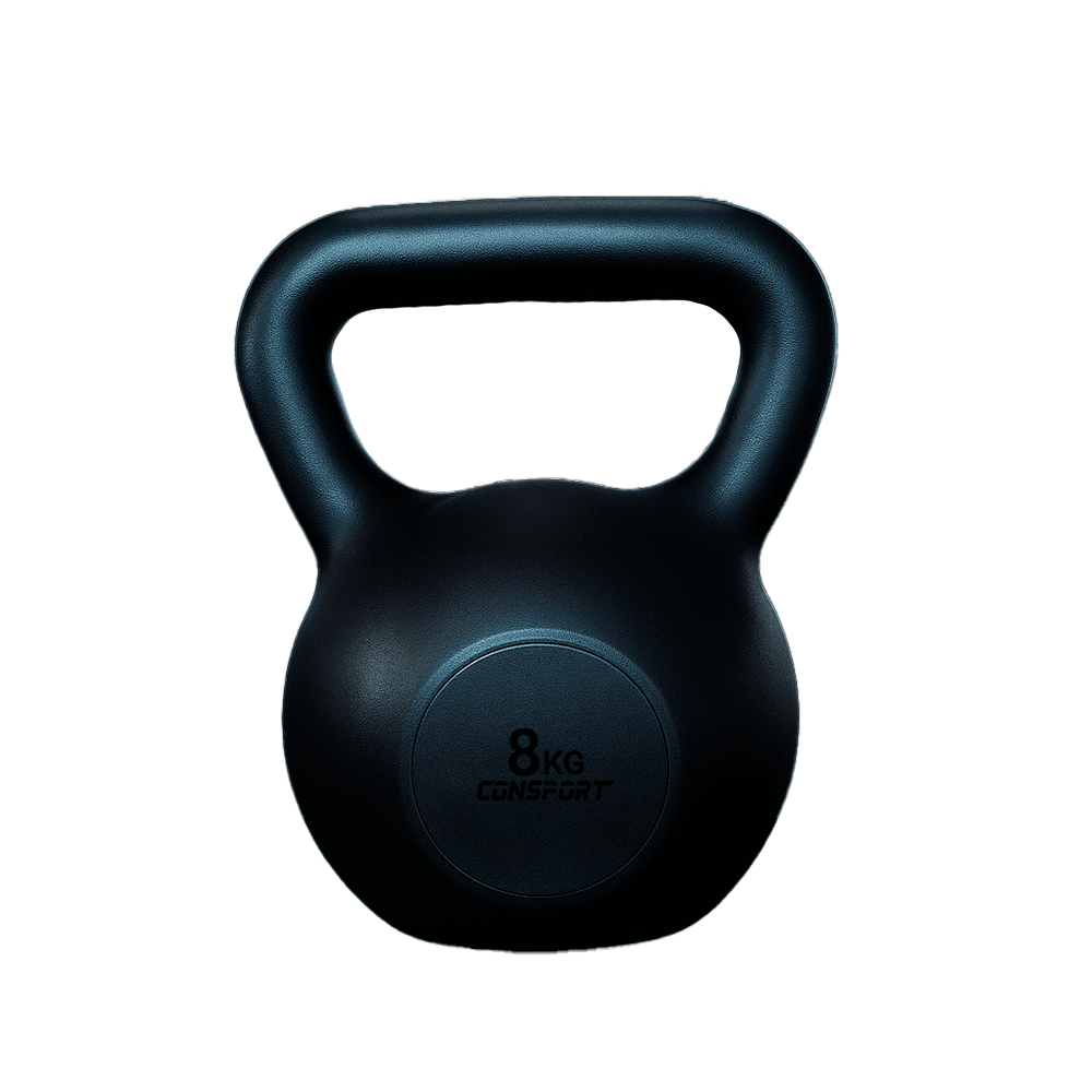 Kettlebell 8kg Revestido em ABS Alça Ergonômica | Consport