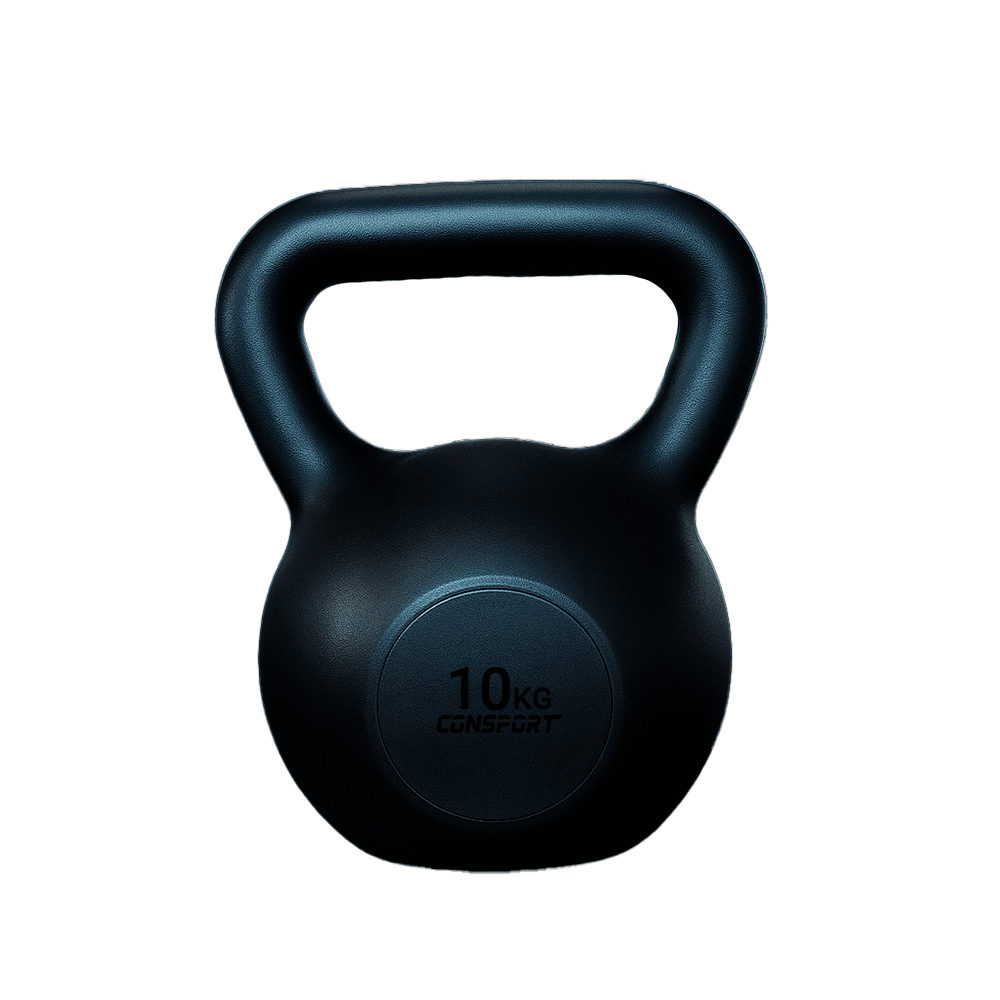 Kettlebell 10kg Revestido em ABS Alça Ergonômica | Consport
