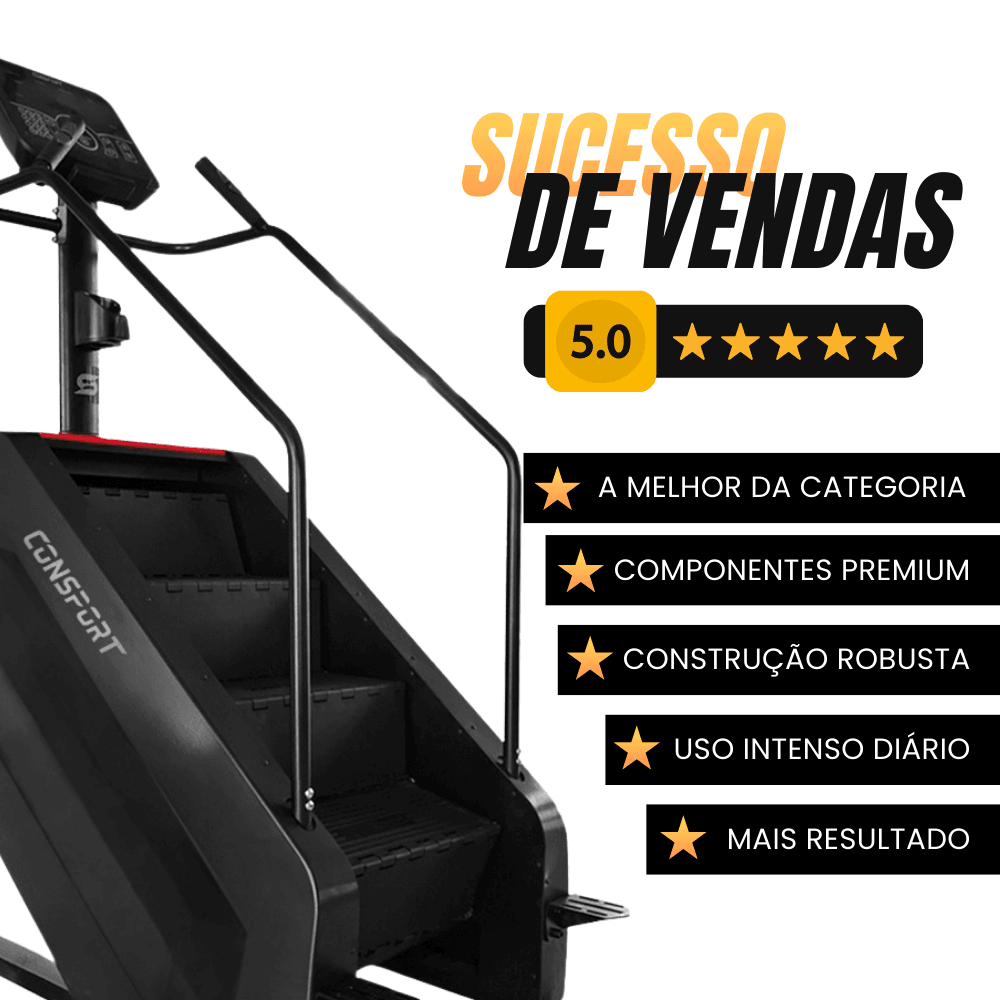 Simulador de Escada Profissional Consport – Cardio Intenso para Academias